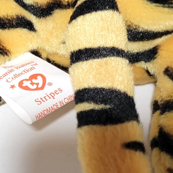 TY Beanie Baby Jungle Animals Lot of 4 Bongo '95 Congo '96 Mooch '99 Stripes '98 - Picture 4 of 11